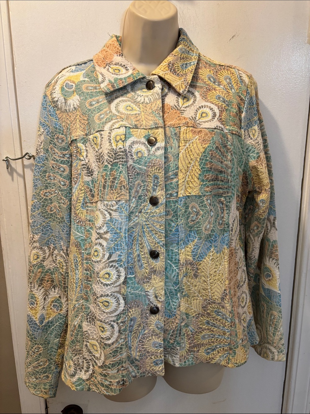Kaktus medium Lightweight unlined Button-Front Jacket 26-349
